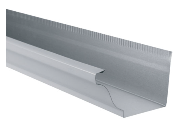 Kaycan 1-Pack 120-in x 5-in Semi-Gloss White Aluminum Gutter